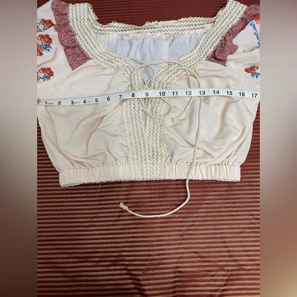 - URSIME Bohemian Floral Women's Top - Picture 6 of 7